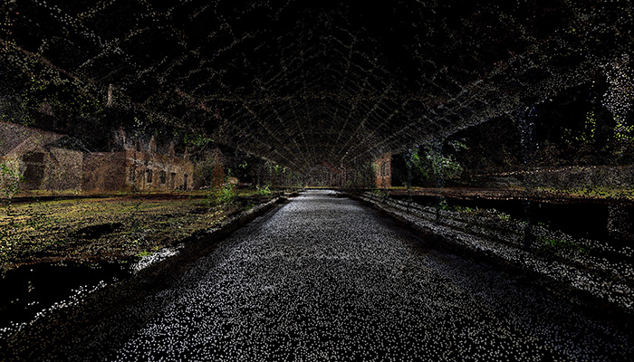 dark empty road at night